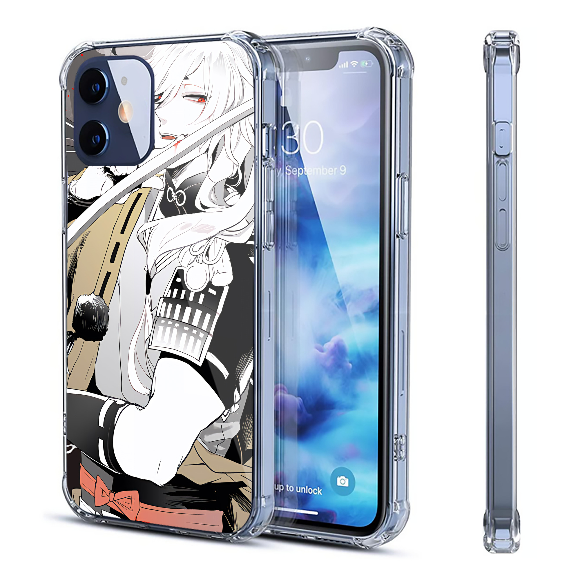 （画像用） 刀剣乱舞 Touken Ranbu 【iPhone 12シリーズ対応】透明スマホケース（クリアソフトケース）